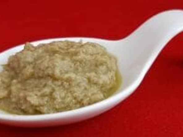 Tapenade olive verte maison. Recette à base d'olive, de câpres et d'anchois