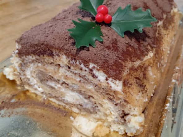 La bûche tiramisu au chocolat