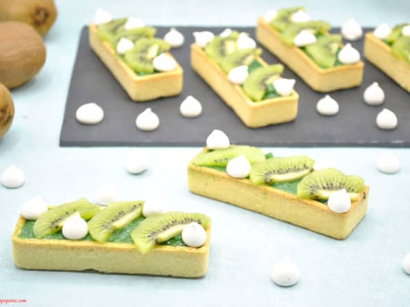 Tartelettes crème de pistache kiwi