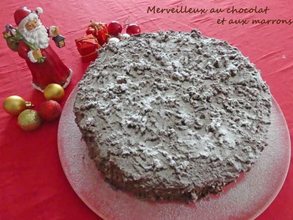 Merveilleux au chocolat et aux marrons