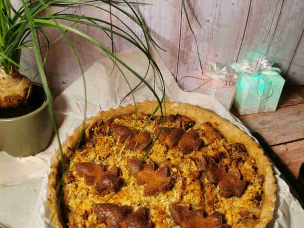 Flammekueche vegan de Noël