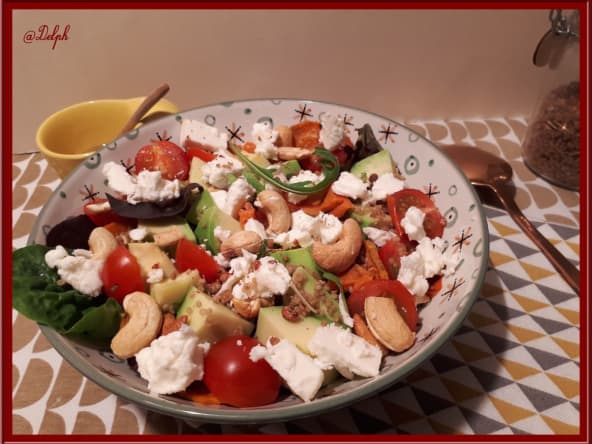 Salade de patates douces au quinoa et feta
