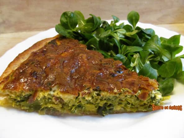 Quiche végétarienne aux épinards et poireaux