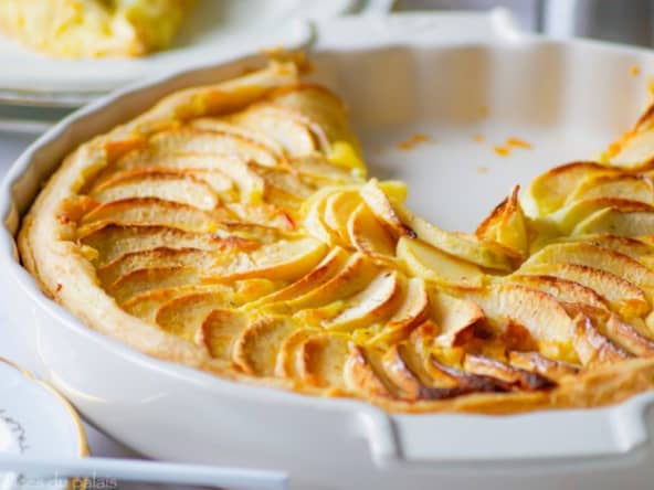Galette des rois façon tarte aux pommes pour l'épiphanie