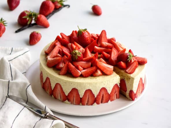 Gâteau fraisier léger et facile