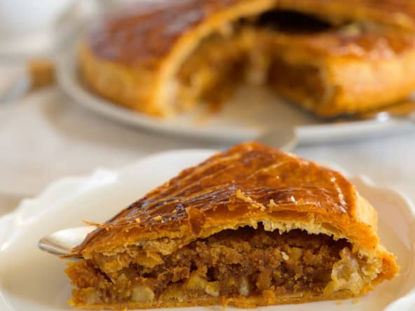 Galette des rois au muscovado, sirop d'érable et orange confite de Nicolas Bacheyre 
