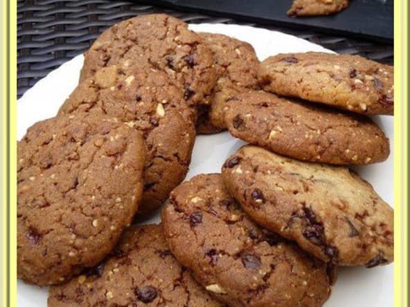Cookies Carambars, chocolat et cacahuètes