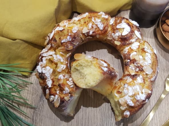 Brioche des rois à la frangipane pour l'épiphanie