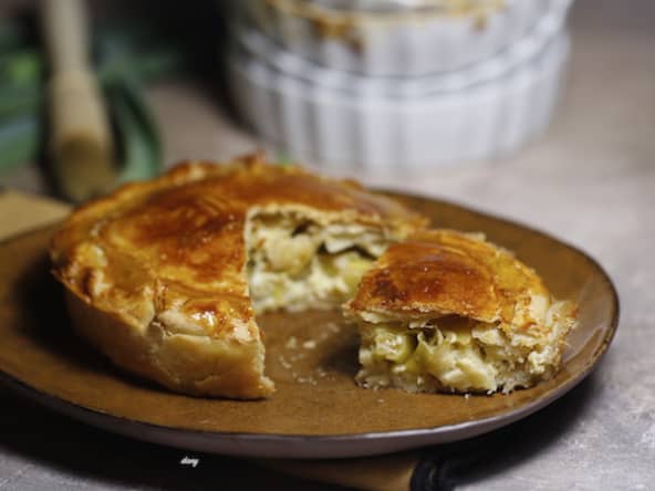 Flamiche picarde aux poireaux