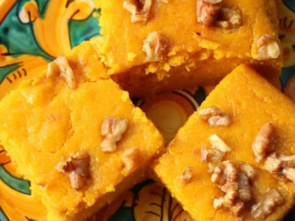 Gâteau de semoule à la mangue