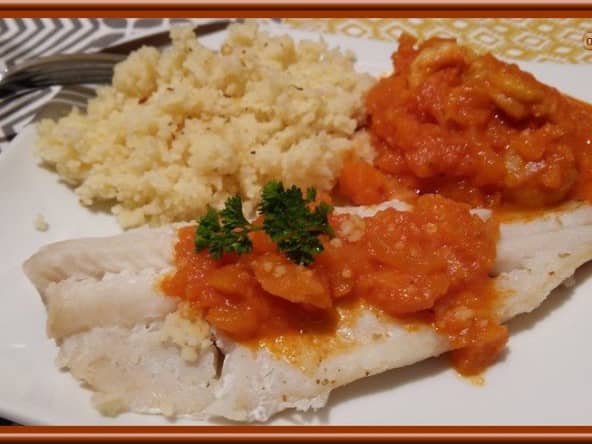 Filets de colin à la sauce tomate