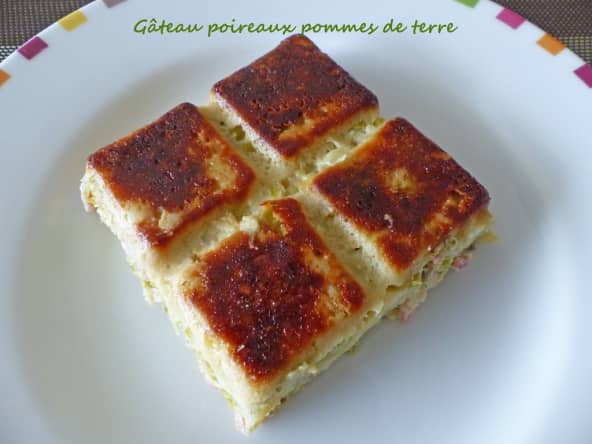 Gâteau poireaux pommes de terre