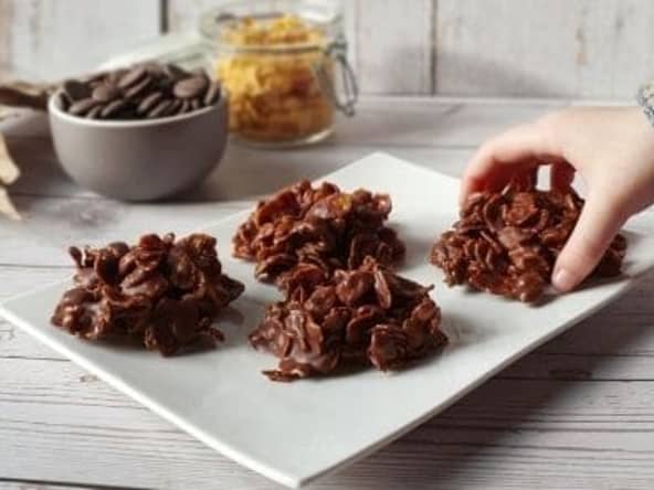 Roses des sables au chocolat au lait : recette facile