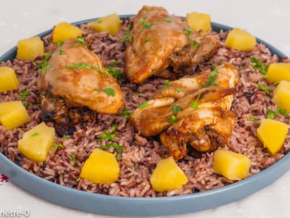 Poulet huli-huli riz coco d'après Elvira Masson	