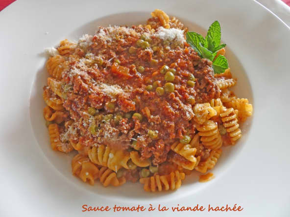 Sauce tomate maison à la viande de boeuf hachée
