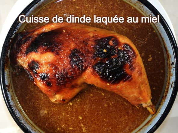 Cuisse de dinde laquée au miel