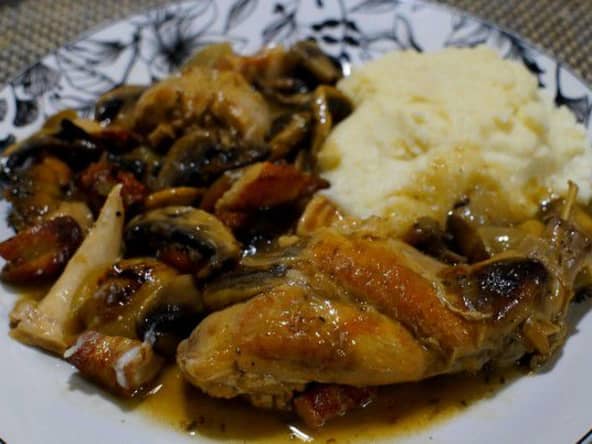 Lapin en gibelotte à l'ancienne comme le faisaient nos grands-mères