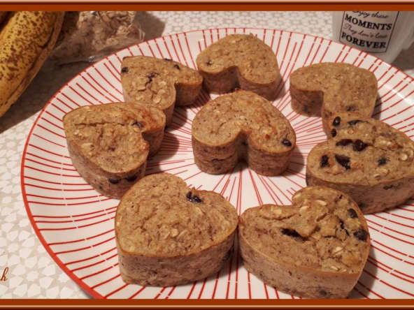 Petits cakes bananes noisettes