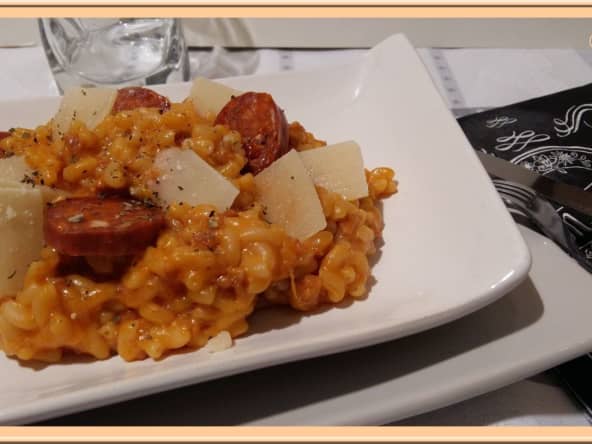 One pot pasta aux coquillettes et chorizo au Thermomix
