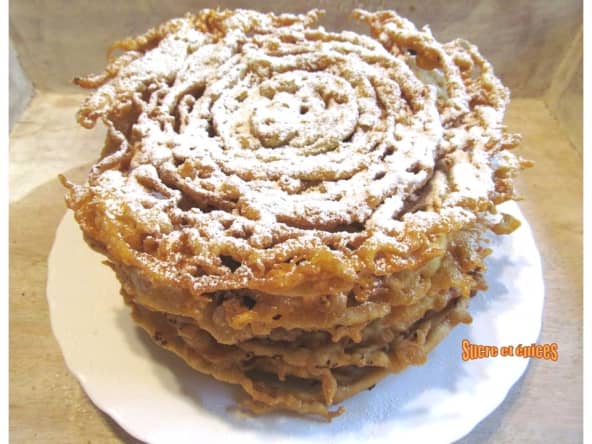 Beignets américains Funnel cakes pour Mardi Gras