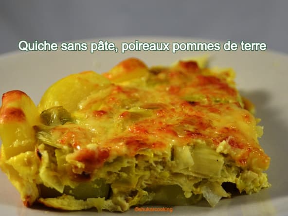 Quiche sans pâte, poireaux pommes de terre