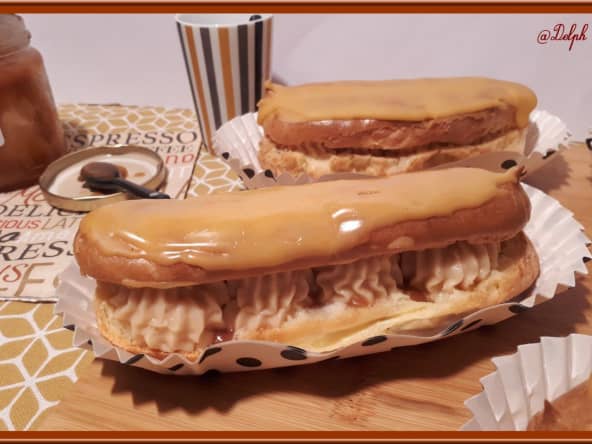 Délicieux éclairs au caramel beurre salé