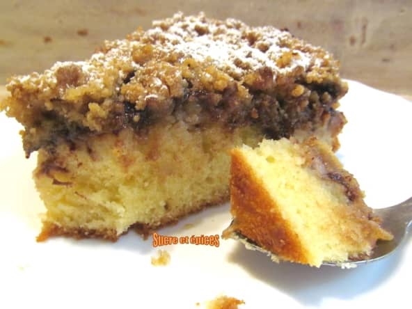 Crumb cake très moelleux bananes et Nutella