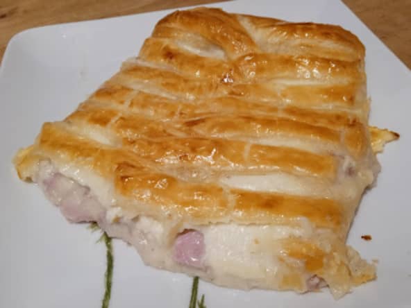 La tresse feuilletée jambon mozza