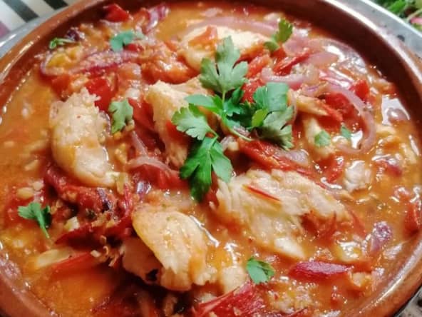 Morue à la bizkaina (Morue à la biscayenne)