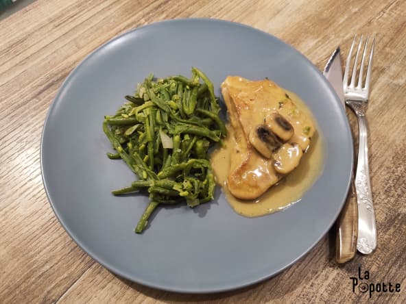 Escalope de dinde à la normande