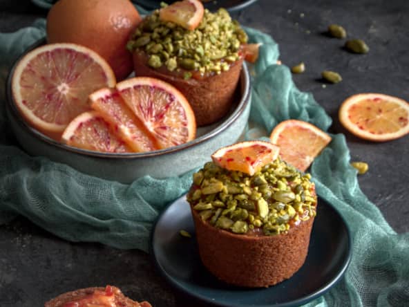 Le cake à la pistache et à l'orange