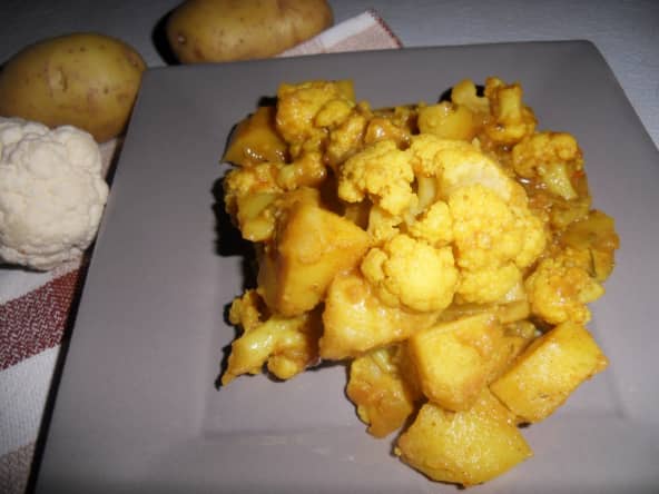 Cari de chou-fleur et pommes de terre au Cookéo