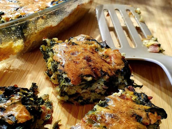 Gâteau vert aux légumes