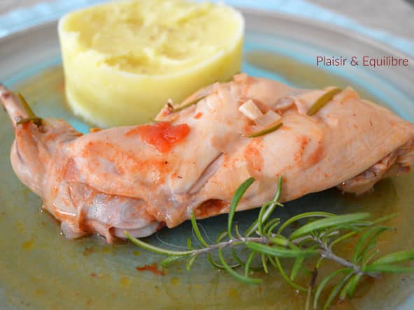 Mijoté de lapin au romarin et à la bière