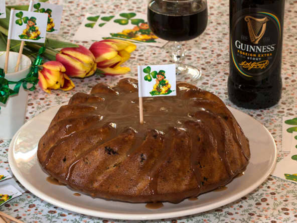 Irish Porter Cake et crème de Whisky pour fêter la St-Patrick