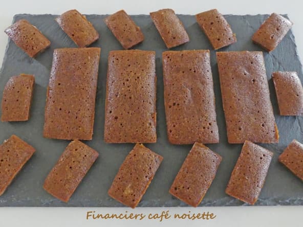 Financiers café et noisette