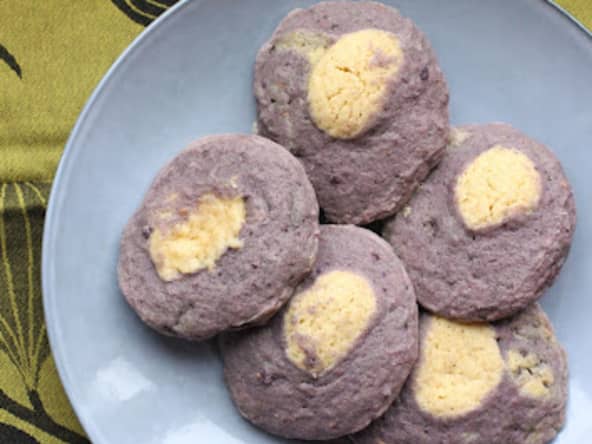 Cookies à l'Ube et au tahiné