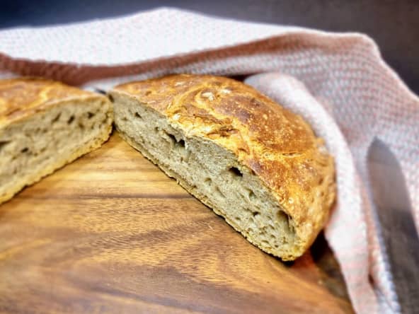 Pain de campagne sans pétrissage