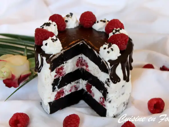 Layer cake choco-framboise