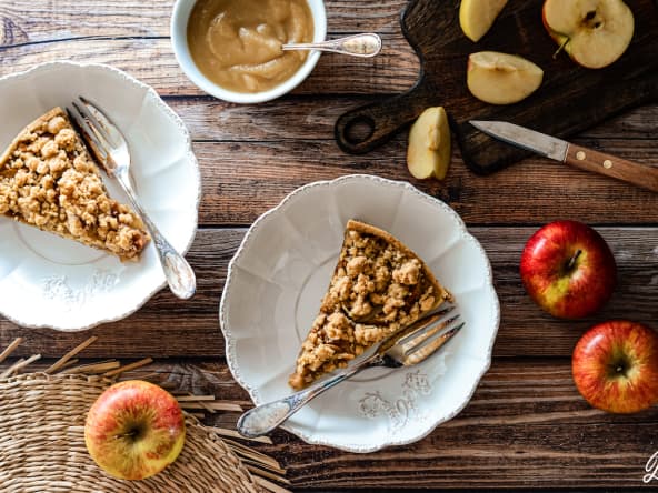 Tarte pommes crumble
