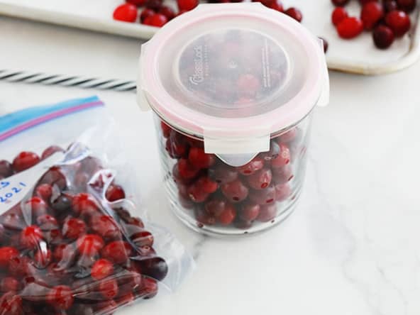 Comment congeler les cranberries (canneberges) ?