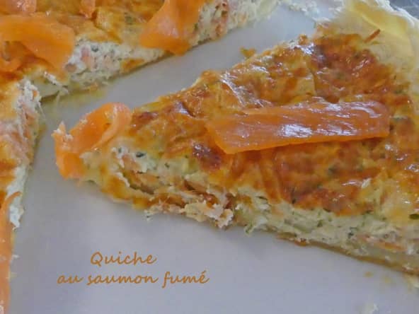 Quiche au saumon fumé