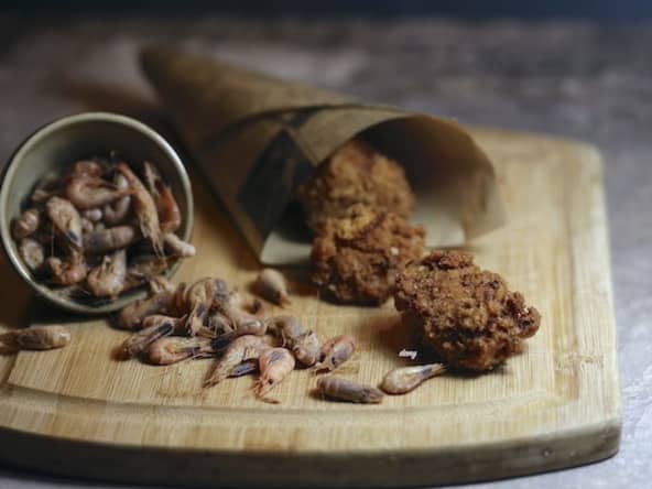 croquettes de crevettes grises