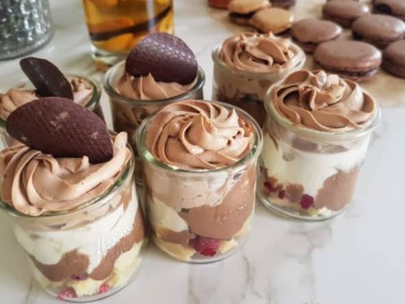 Mousse aux trois chocolats sans sucre ajouté