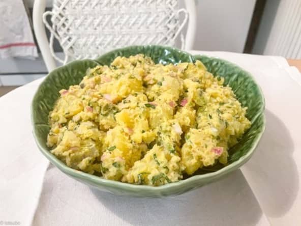 Salade de pommes de terre et mayonnaise végétale