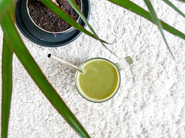 Matcha latte coconut healthy et vegan