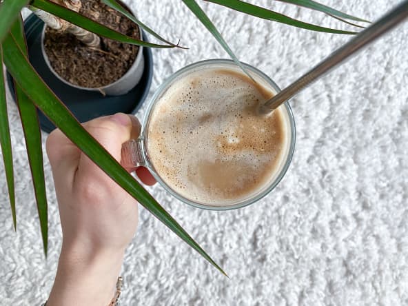 Café latte vegan idéal pour le brunch