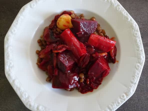Betteraves rouges à la bourguignonne
