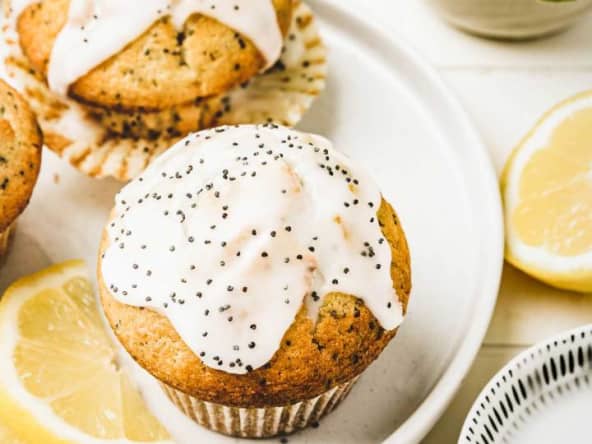 Meilleur muffins citron pavot et glaçage au sucre
