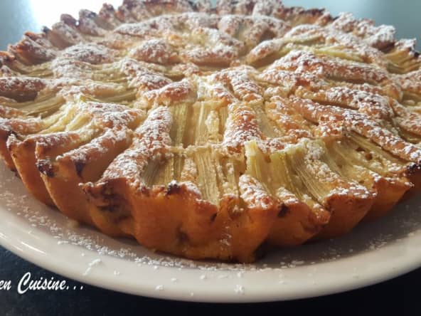 Gâteau rhubarbe en soleil : rien de plus facile !